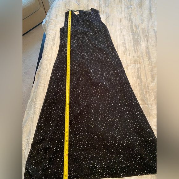 EVAN PICONE Sleeveless dress black w/ white stars EUC Size 14. Wedding wearable - Picture 6 of 8